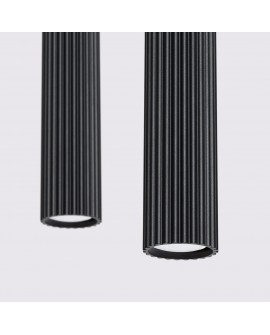 Lampa wisząca KARBON 2 czarny Sollux SL.1574
