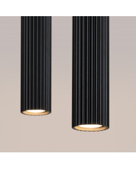 Lampa wisząca KARBON 2 czarny Sollux SL.1574