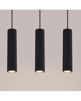 Lampa wisząca KARBON 3L czarny Sollux SL.1575