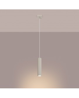 Lampa wisząca KARBON 1 beżowy Sollux SL.1592