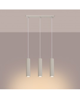 Lampa wisząca KARBON 3L beżowy Sollux SL.1594