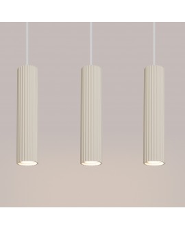 Lampa wisząca KARBON 3L beżowy Sollux SL.1594