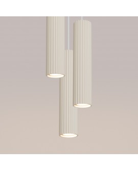 Lampa wisząca KARBON 3P beżowy Sollux SL.1595