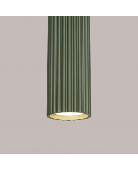 Lampa wisząca KARBON 1 zielony oliwkowy Sollux SL.1611