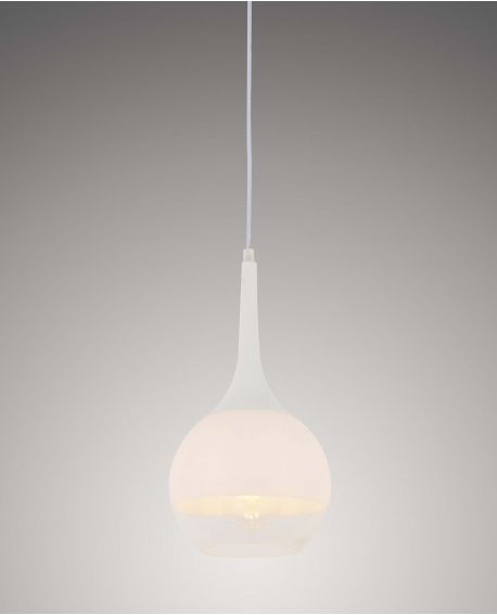 NOWOCZESNA LAMPA WISZĄCA BIAŁA FRUDO