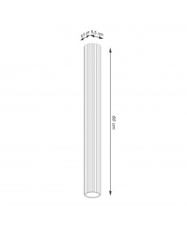 Plafon KARBON 60 czarny Sollux SL.1572
