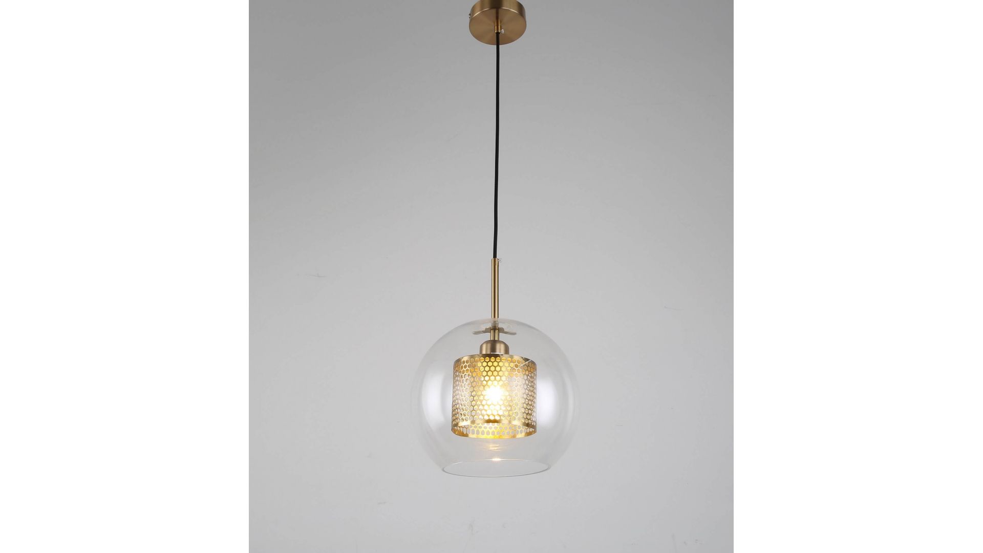 NOWOCZESNA LAMPA WISZĄCA ZŁOTO SZCZOTKOWANE PONTINA
