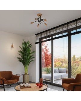 Żyrandol EMBER 3 czarny Sollux SL.1477