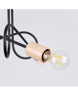 Żyrandol EMBER 3 czarny Sollux SL.1477