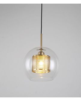 NOWOCZESNA LAMPA WISZĄCA ZŁOTO SZCZOTKOWANE PONTINA