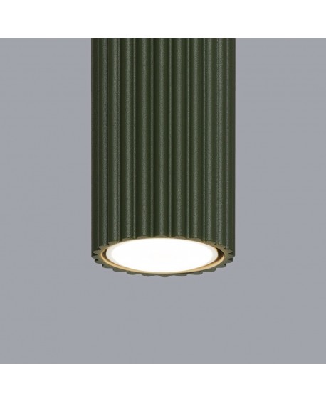 Plafon KARBON 10 zielony oliwkowy Sollux SL.1606
