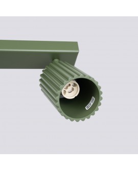 Plafon KARBON 4L zielony oliwkowy Sollux SL.1622