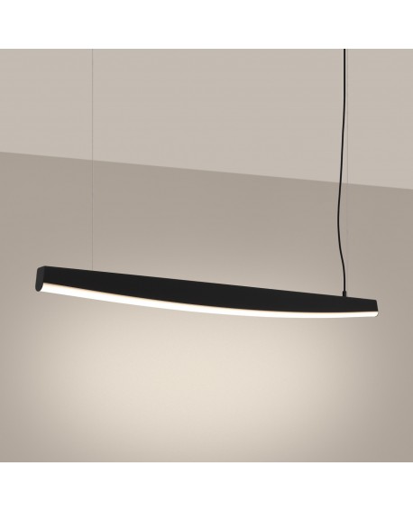 Lampa wisząca JORUN 80 czarna LED 3000K Sollux SLA.0293
