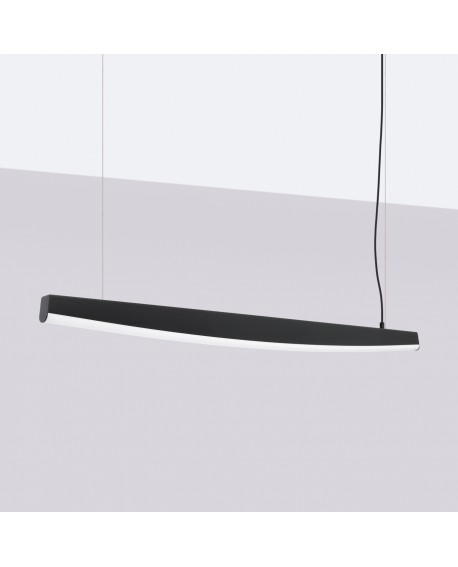 Lampa wisząca JORUN 80 czarna LED 3000K Sollux SLA.0293