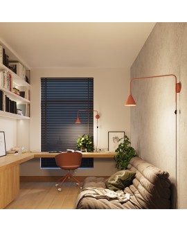 Kinkiet NOX ochra czerwona Sollux SL.1701