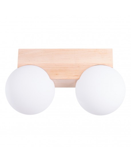 Plafon BULBO 2 naturalne drewno Sollux SL.1683