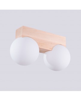 Plafon BULBO 2 naturalne drewno Sollux SL.1683