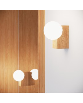 Plafon BULBO 4 naturalne drewno Sollux SL.1685