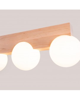 Plafon BULBO 4 naturalne drewno Sollux SL.1685