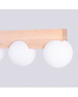 Plafon BULBO 4 naturalne drewno Sollux SL.1685