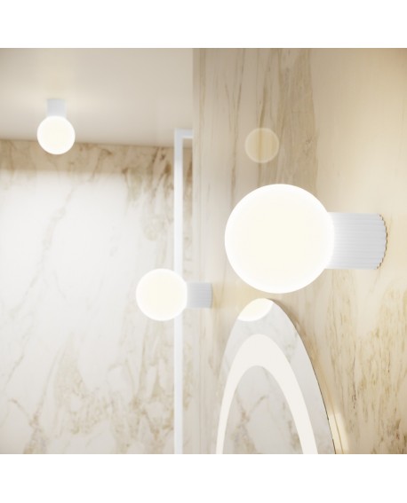 Plafon HALO biały IP44 Sollux SL.1708