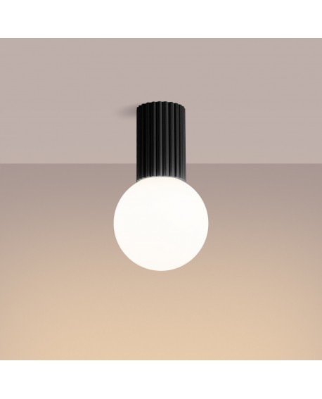 Plafon HALO czarny IP44 Sollux SL.1713