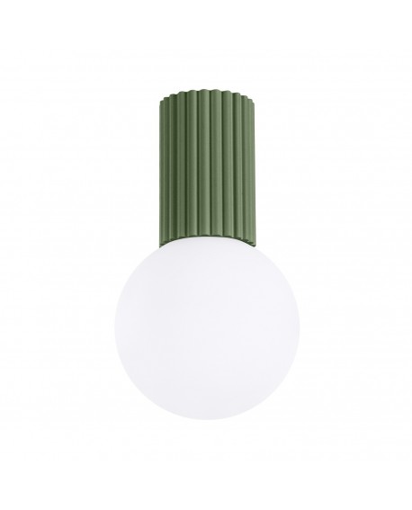Plafon HALO zielony oliwkowy IP44 Sollux SL.1723
