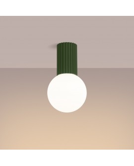 Plafon HALO zielony oliwkowy IP44 Sollux SL.1723