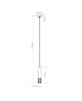 Lampa wisząca LAMI 1 biały Sollux SL.1686