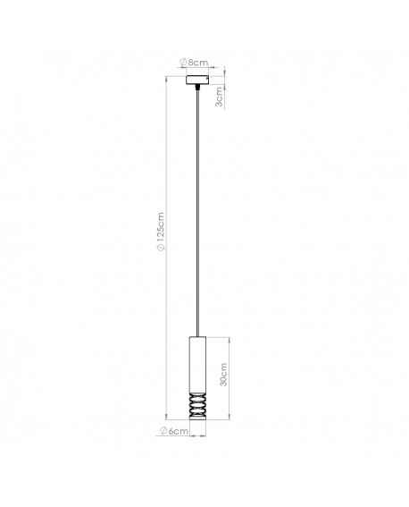 Lampa wisząca LAMI 1 biały Sollux SL.1686