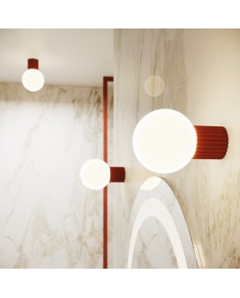 Plafon HALO ochra czerwona IP44 Sollux SL.1728