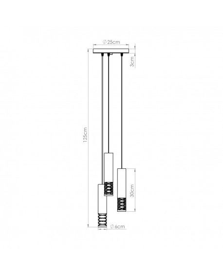 Lampa wisząca LAMI 3P biały Sollux SL.1689