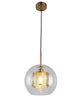 NOWOCZESNA LAMPA WISZĄCA ZŁOTO SZCZOTKOWANE PONTINA