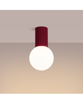 Plafon HALO burgund IP44 Sollux SL.1748