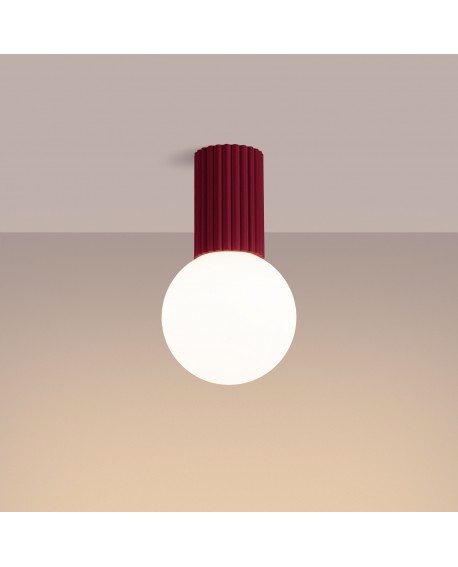 Plafon HALO burgund IP44 Sollux SL.1748
