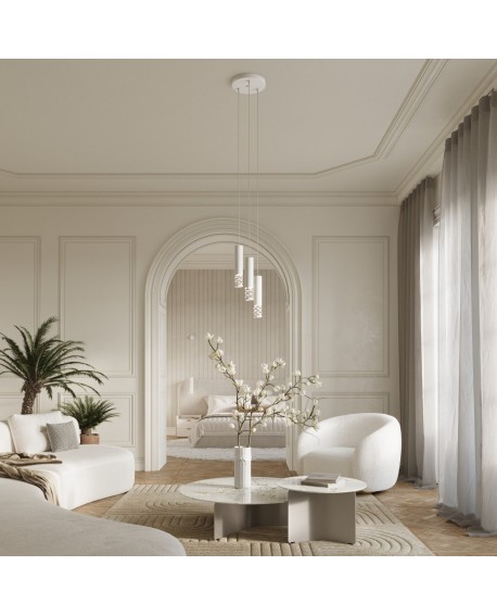 Lampa wisząca LIRO 3P biały Sollux SL.1694