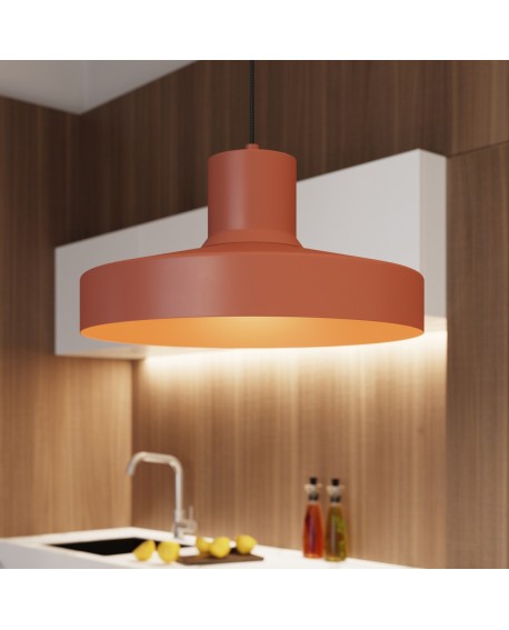 Lampa wisząca BILO ochra czerwona Sollux SL.1706