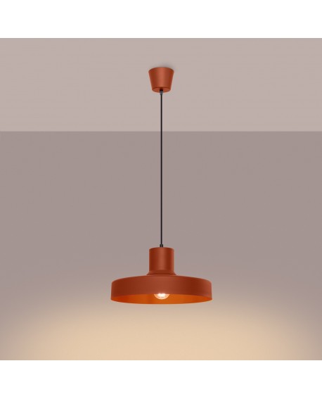 Lampa wisząca BILO ochra czerwona Sollux SL.1706