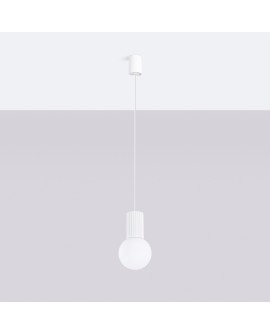 Lampa wisząca HALO 1 biała Sollux SL.1709