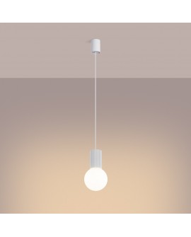 Lampa wisząca HALO 1 biała Sollux SL.1709