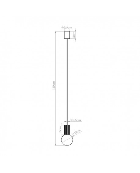 Lampa wisząca HALO 1 biała Sollux SL.1709
