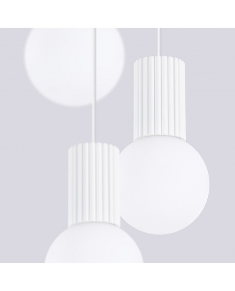 Lampa wisząca HALO 3P biała Sollux SL.1710