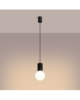Lampa wisząca HALO 1 czarna Sollux SL.1714
