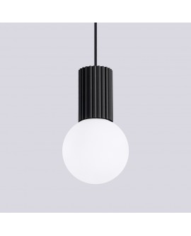Lampa wisząca HALO 1 czarna Sollux SL.1714