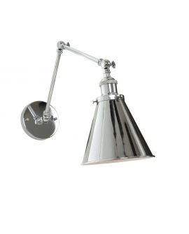 KINKIET LAMPA ŚCIENNA LOFT CHROM RUBI W2 LUMINA DECO