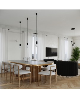 Lampa wisząca HALO 3P czarna Sollux SL.1715