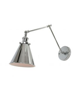 KINKIET LAMPA ŚCIENNA LOFT CHROM RUBI W2 LUMINA DECO