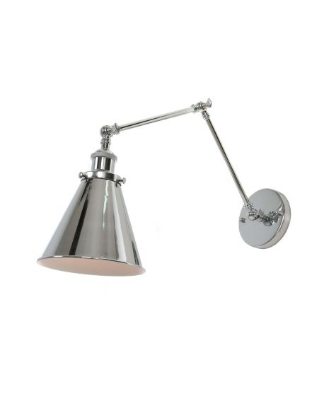 KINKIET LAMPA ŚCIENNA LOFT CHROM RUBI W2 LUMINA DECO