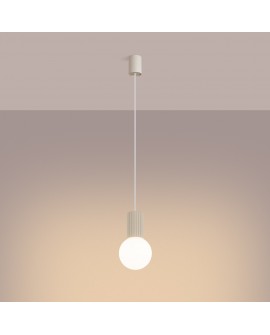 Lampa wisząca HALO 1 beżowa Sollux SL.1719