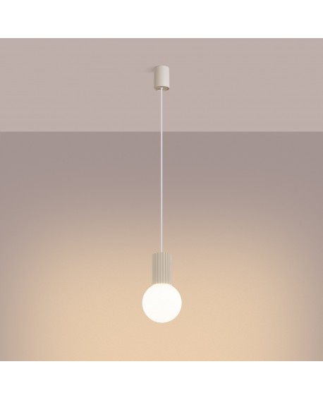 Lampa wisząca HALO 1 beżowa Sollux SL.1719